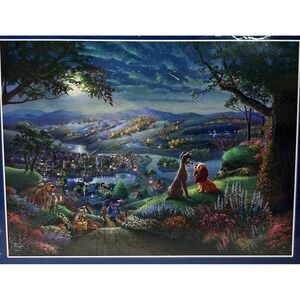 Thomas Kinkade Painter Disney Lady And The Tramp Jigsaw Puzzle 500 Piece